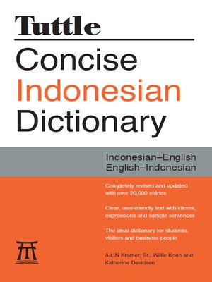 cover image of Tuttle Concise Indonesian Dictionary